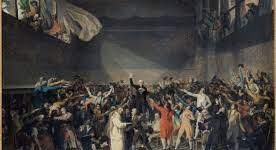 La révolution française passe aussi par le serment du jeu de paume.
